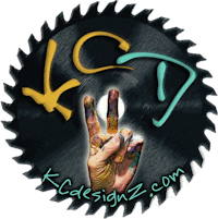 the logo for kc designs z